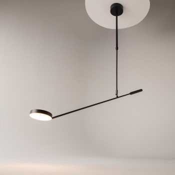 Plafonieră LED Fad negru Maytoni, H120, 8W