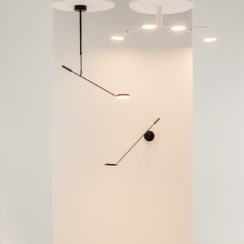 Plafonieră LED Fad negru Maytoni, H120, 8W