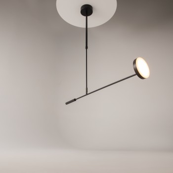 Plafonieră LED Fad negru Maytoni, H120, 8W