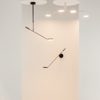 Plafonieră LED Fad negru Maytoni, H120, 8W