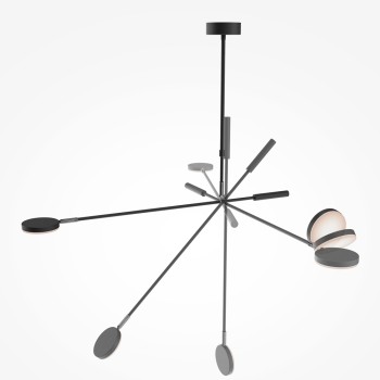 Plafonieră LED Fad negru Maytoni, H120, 8W