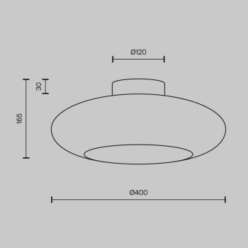 Plafonieră LED Aros cupru Maytoni, D40, 12W