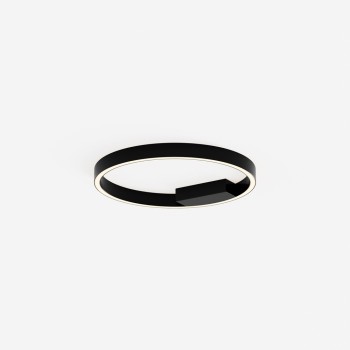 Plafonieră LED Rim negru Maytoni, D40, 24W