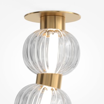 Plafonieră LED Amulet auriu Maytoni, H64, 36W