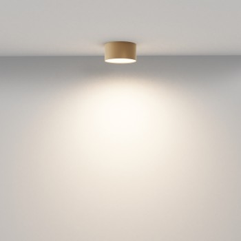 Plafonieră LED Zon auriu mat Maytoni, D12, 12W