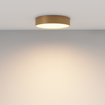 Plafonieră LED Zon auriu mat Maytoni, D30, 36W