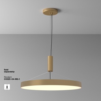 Plafonieră LED Zon auriu mat Maytoni, D60, 90W