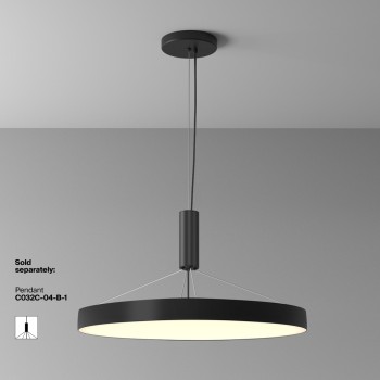 Plafonieră LED Zon negru Maytoni, D60, 90W