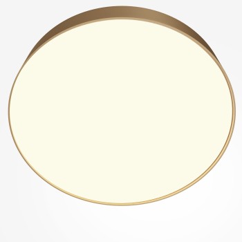 Plafonieră LED Zon auriu mat Maytoni, D40, 45W