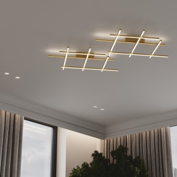 Plafonieră LED Radiance auriu Maytoni, H13, 50W