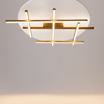 Plafonieră LED Radiance auriu Maytoni, H13, 50W