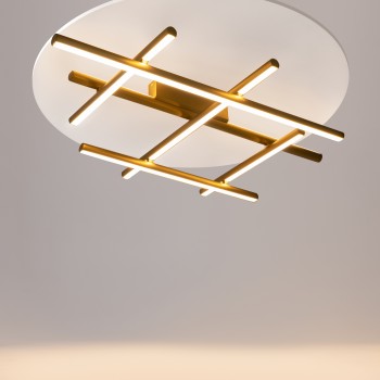 Plafonieră LED Radiance auriu Maytoni, H13, 50W
