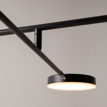 Plafonieră LED Fad negru Maytoni, H27, 26W