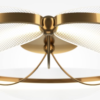 Plafonieră LED Breeze alamă Maytoni, D60, 45W