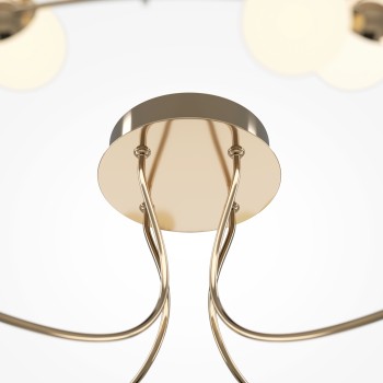 Plafonieră LED Tessara auriu Maytoni, D80, 72W