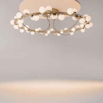 Plafonieră LED Tessara auriu Maytoni, D80, 72W