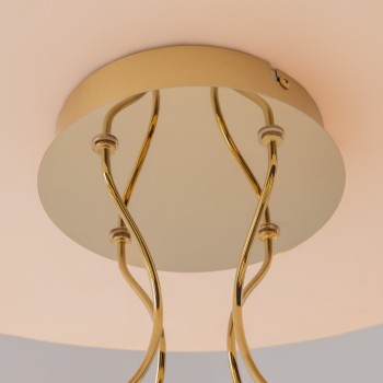 Plafonieră LED Tessara auriu Maytoni, D80, 72W
