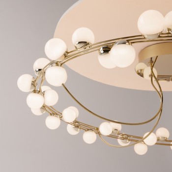 Plafonieră LED Tessara auriu Maytoni, D80, 72W