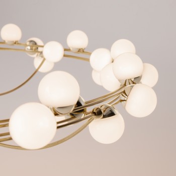 Plafonieră LED Tessara auriu Maytoni, D80, 72W