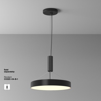 Plafonieră LED Zon negru Maytoni, D40, 45W