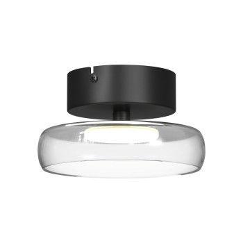 Plafonieră LED Float negru Maytoni, D20, 13W, transparent