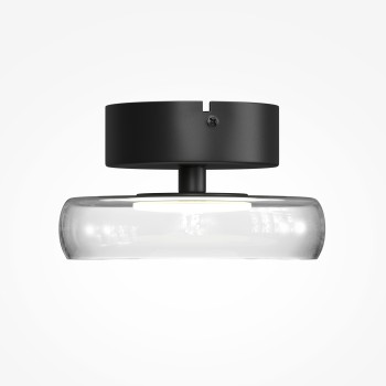Plafonieră LED Float negru Maytoni, D20, 13W, transparent