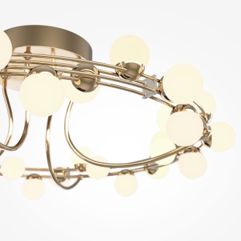Plafonieră LED Tessara auriu Maytoni, D60, 55W