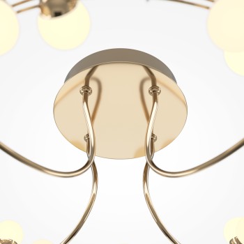 Plafonieră LED Tessara auriu Maytoni, D60, 55W