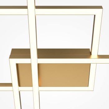 Plafonieră LED Rida auriu Maytoni, H8, 78W
