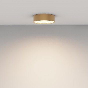 Plafonieră LED Zon auriu mat Maytoni, D22, 24W