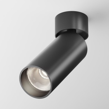 Spot LED aplicat Focus negru Maytoni, D5, 12W, H16, 4000K, black