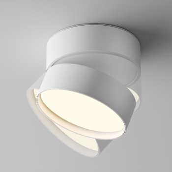 Spot LED aplicat Onda alb Maytoni, D12, 18W