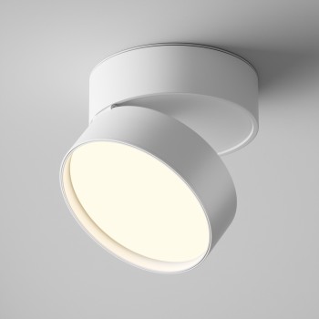 Spot LED aplicat Onda alb Maytoni, D12, 18W