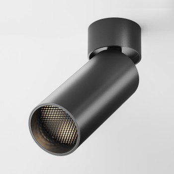 Spot LED aplicat Focus negru Maytoni, D5, 12W, H16, 3000K, black