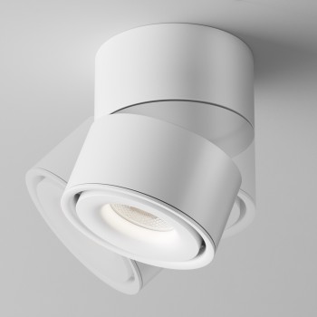 Spot LED aplicat Yin alb Maytoni, D10, 15W, 4000K