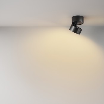 Spot LED aplicat Onda negru Maytoni, D8, 12W, 2700K