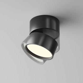 Spot LED aplicat Onda negru Maytoni, D8, 12W, 3000K