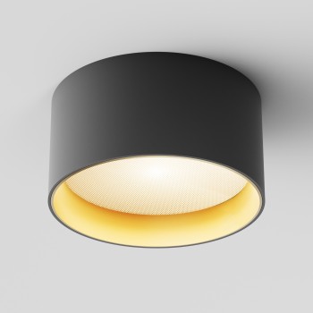 Spot LED aplicat Vega black and matte gold Maytoni, D14, 15W
