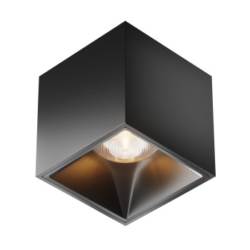 Spot LED aplicat Alfa negru Maytoni, H7, 12W