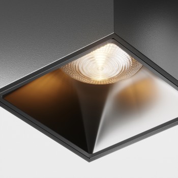 Spot LED aplicat Alfa negru Maytoni, H7, 12W