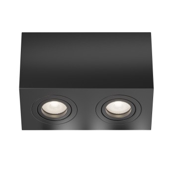 Spot aplicat Atom negru Maytoni, H12, 2xGU10