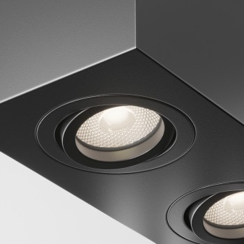Spot aplicat Atom negru Maytoni, H12, 2xGU10