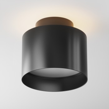 Spot LED aplicat Planet negru Maytoni, D10, 12W, 3000K