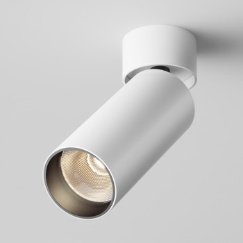 Spot LED aplicat Focus alb Maytoni, D5, 12W, H16, 3000K, white