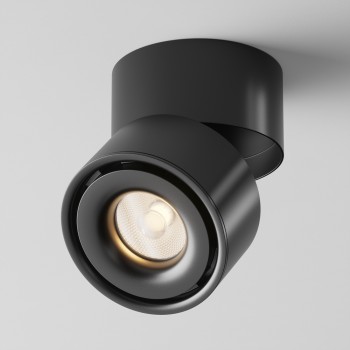 Spot LED aplicat Yin negru Maytoni, D10, 15W, 3000K, dimabil
