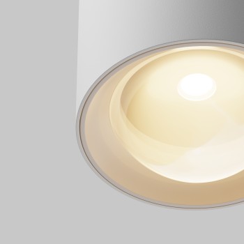 Spot LED aplicat Lens alb Maytoni, D9, 15W