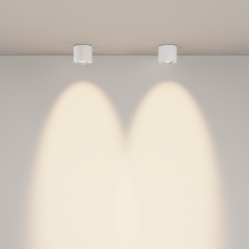 Spot LED aplicat Lens alb Maytoni, D9, 15W