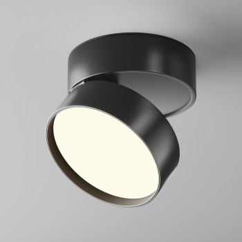 Spot LED aplicat Onda negru Maytoni, D12, 18W, 3000K