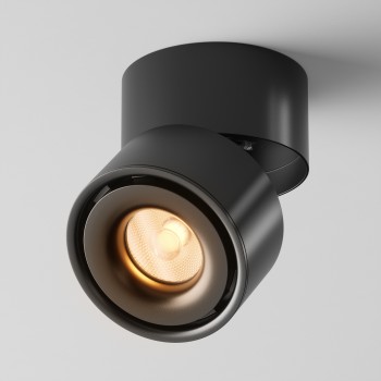 Spot LED aplicat Yin negru Maytoni, D10, 15W, 24°