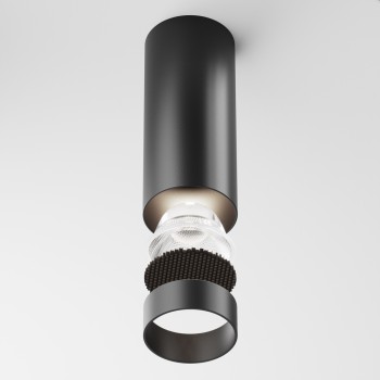Spot LED aplicat Focus negru Maytoni, D5, 12W, H12, 4000K, black